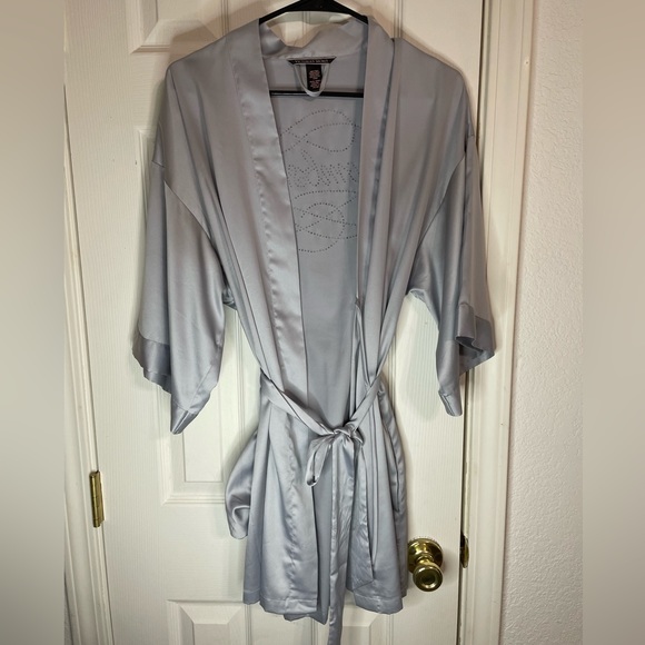 Victoria’s Secret Rhinestone Bombshell Satin Robe - Picture 3 of 4